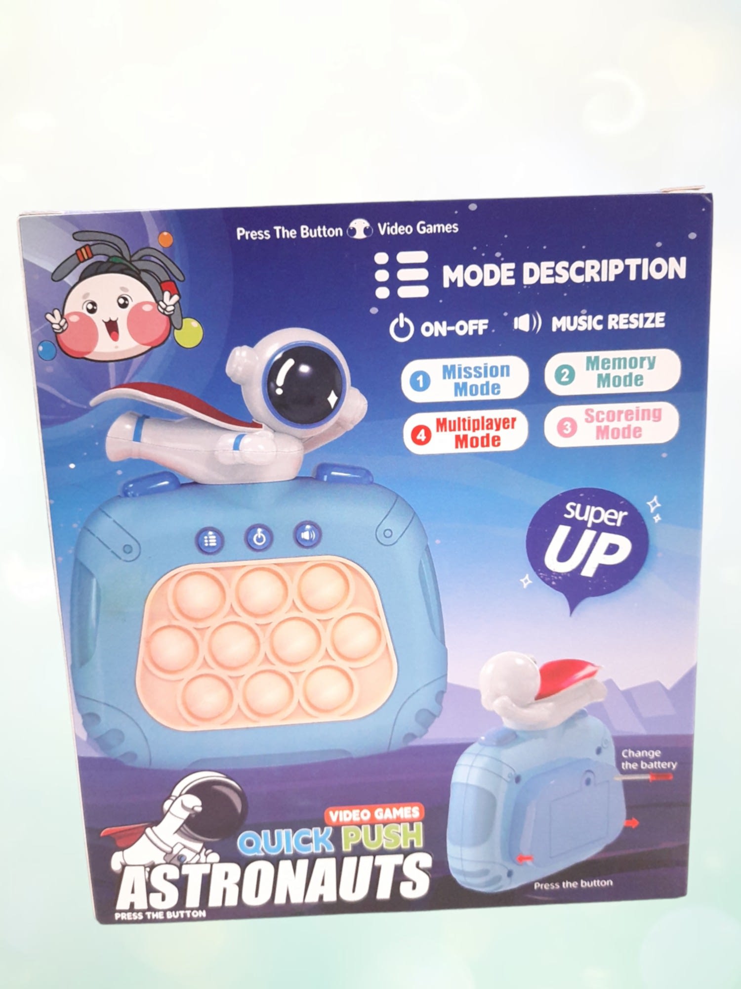 Elektronik Popit Mavi Astronot Modeli - Görsel 7